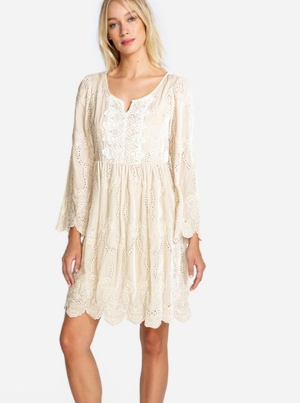 Johnny Was Dresses & Skirts - Nwt Johnny Was embroidered Velvet dress size S